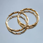 Load image into Gallery viewer, Soleil Twist Hoops