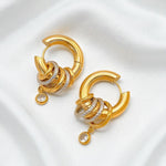 Load image into Gallery viewer, Nova Mixed Ring Hoops Earrings