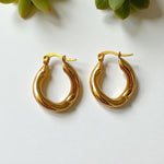 Load image into Gallery viewer, Solara Twist Hoops