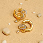 Load image into Gallery viewer, Nova Mixed Ring Hoops Earrings