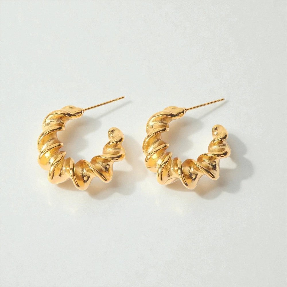 Sculptura Twist Hoops Earrings