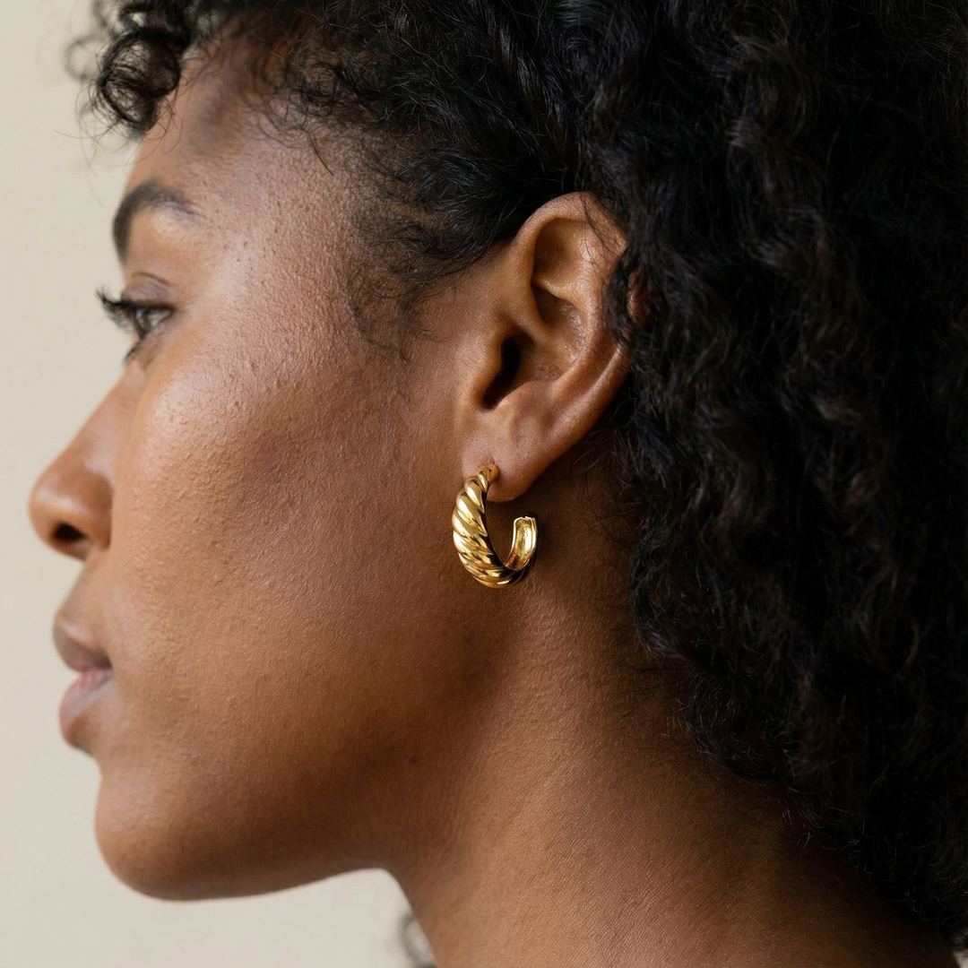 Aliana Twisted Hoop Earrings