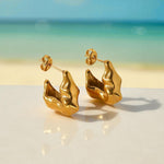 Load image into Gallery viewer, Lava Flow Mini Hoops Earrings
