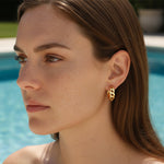 Load image into Gallery viewer, Vanta Cut Hoops
