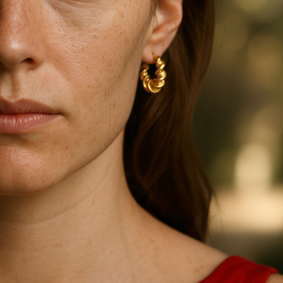 Sculptura Twist Hoops Earrings