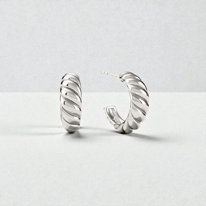 Aliana Twisted Hoop Earrings