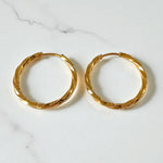 Load image into Gallery viewer, Soleil Twist Hoops
