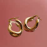 Load image into Gallery viewer, Solara Twist Hoops
