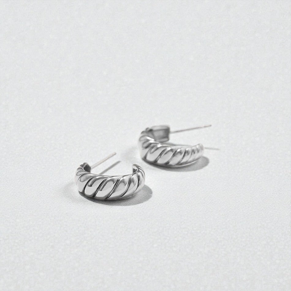Aliana Twisted Hoop Earrings