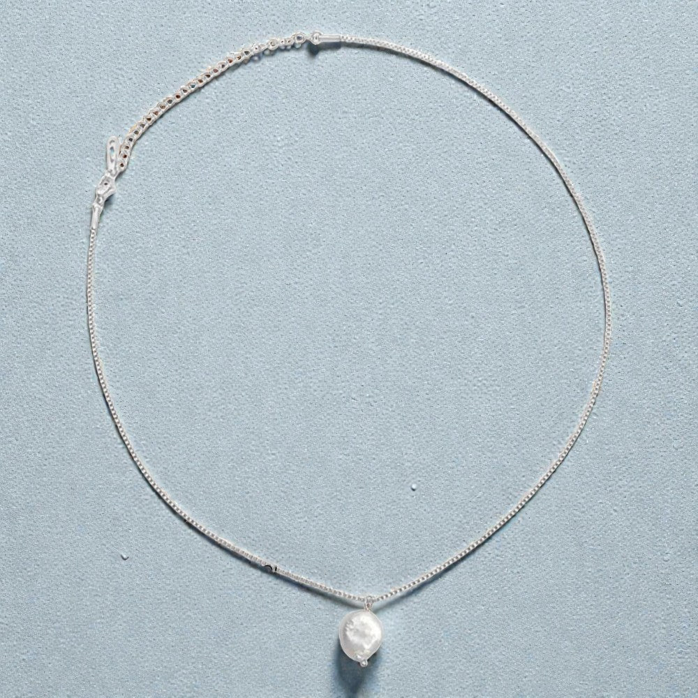 Opaline Coin Drop Necklace