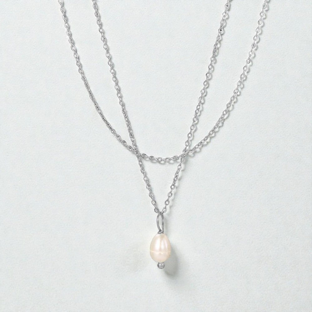 Elora Tiered Pearl Necklace