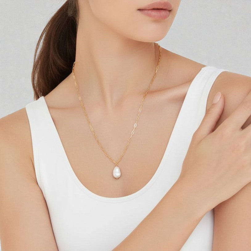 Seraphine Baroque Drop Necklace