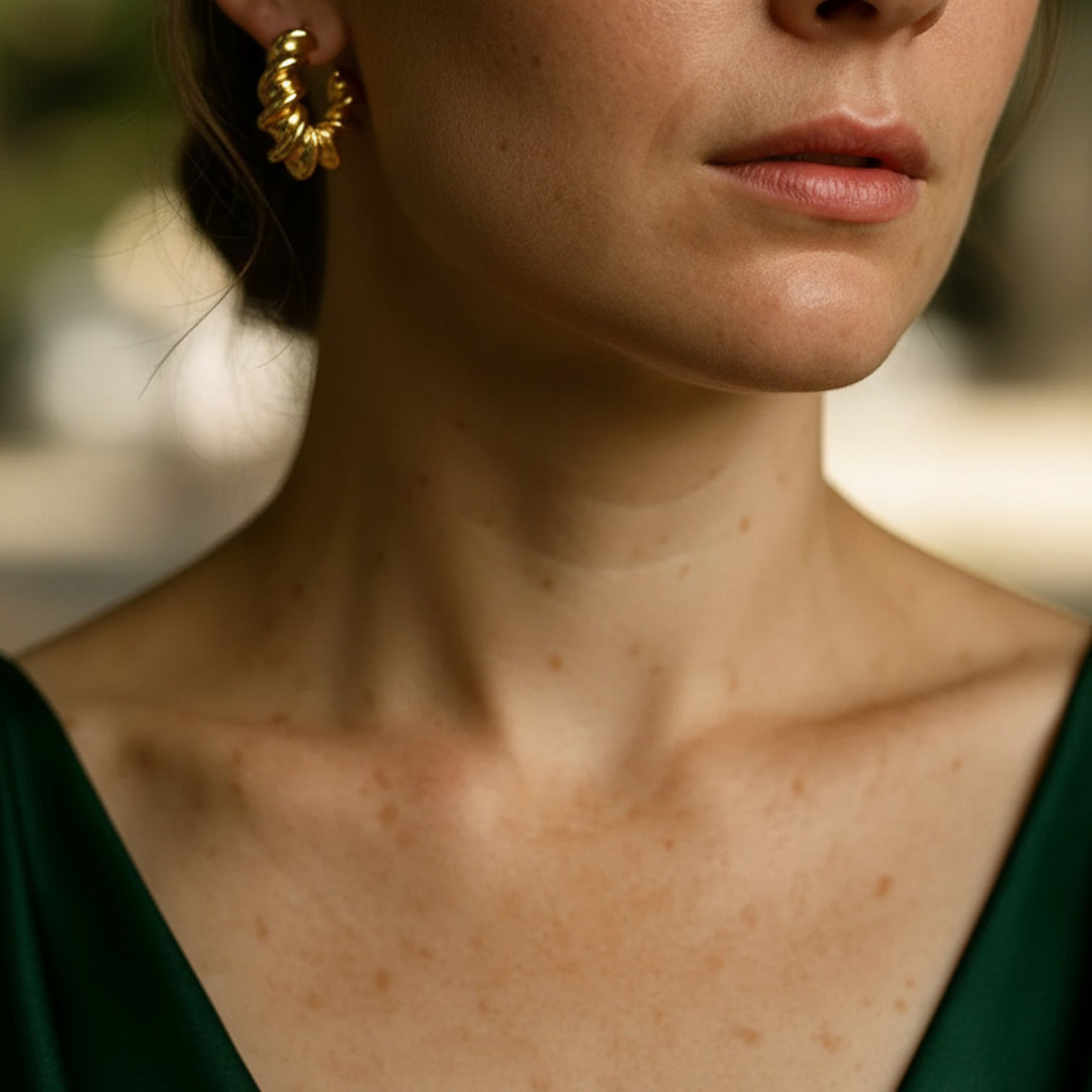 Sculptura Twist Hoops Earrings