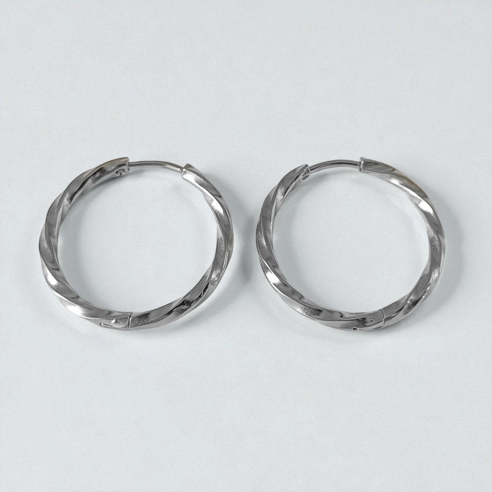 Soleil Twist Hoops