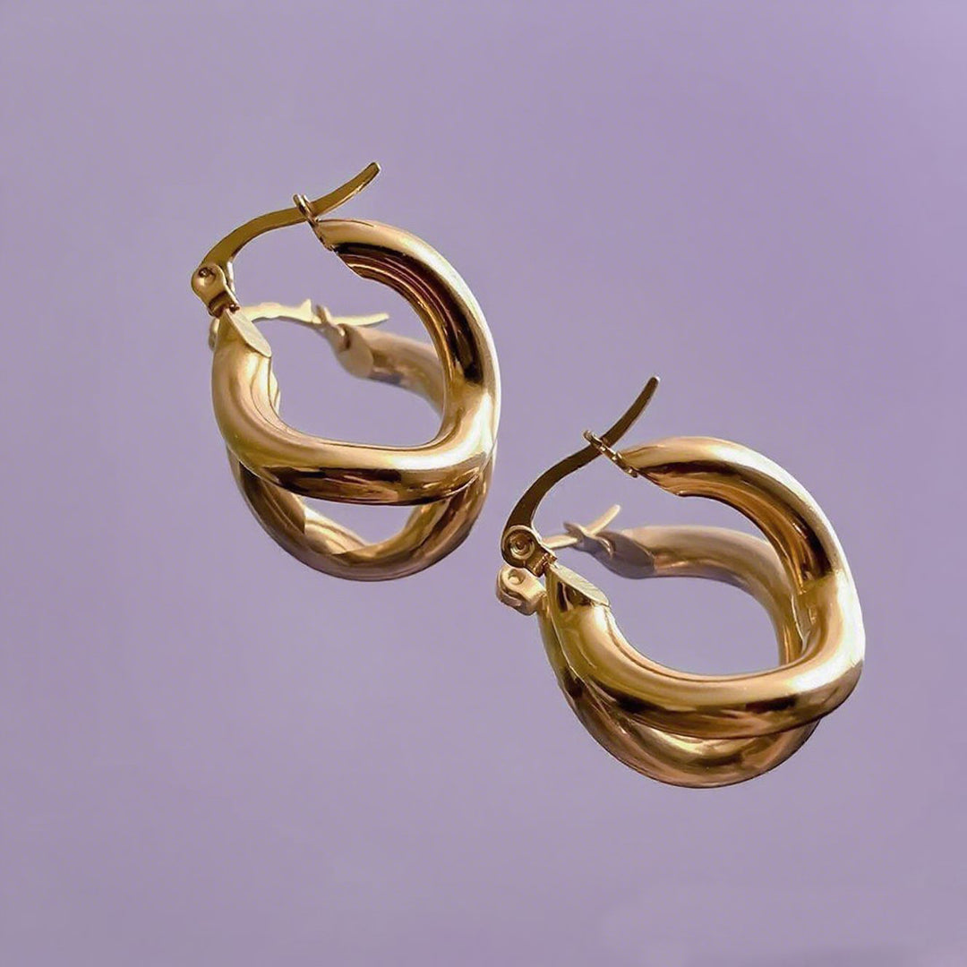 Solara Twist Hoops