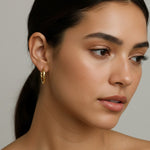 Load image into Gallery viewer, Soleil Twist Hoops
