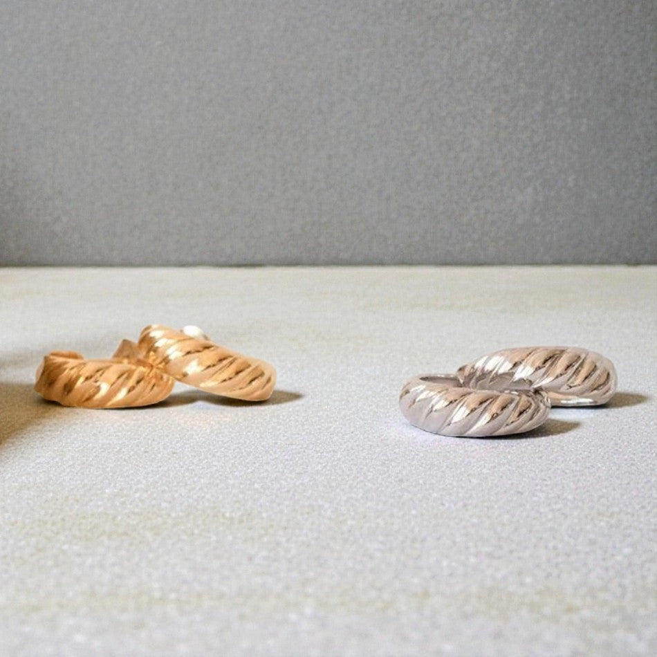 Aliana Twisted Hoop Earrings