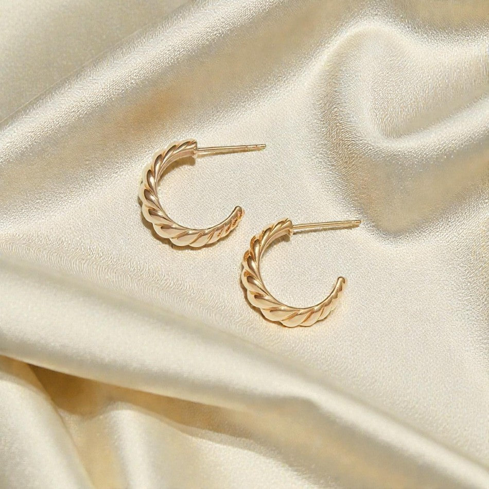 Aliana Twisted Hoop Earrings