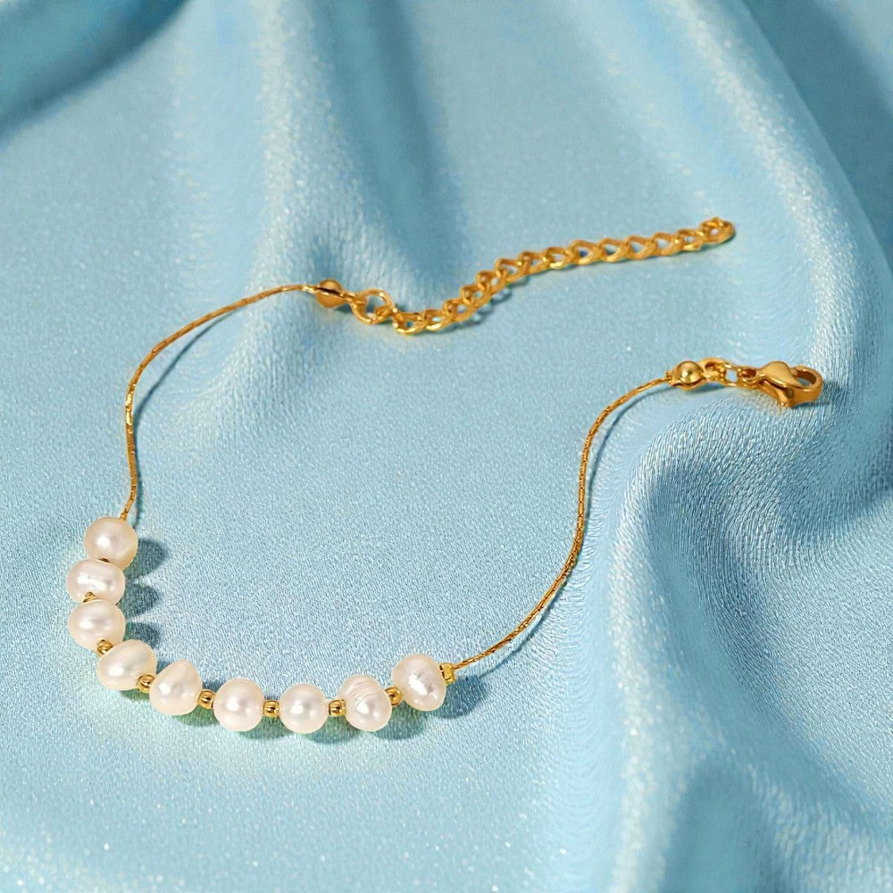 Aurora freshwater pearl bracelet